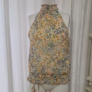 1.STATE Multicolor Floral Knit Top Medium Size
